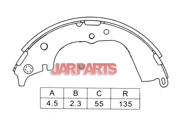 K2332 Brake Shoe