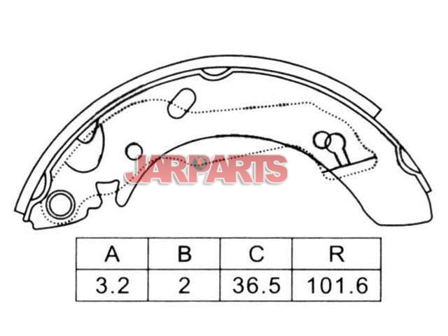 K11160 Brake Shoe