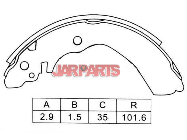 K2367 Brake Shoe