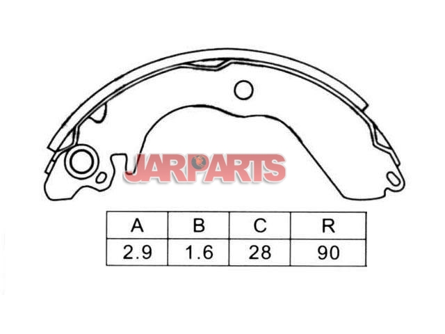 K6709 Brake Shoe