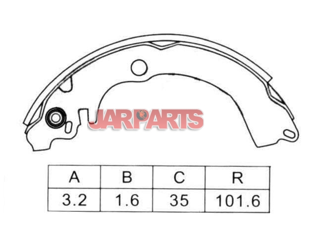 K7746 Brake Shoe