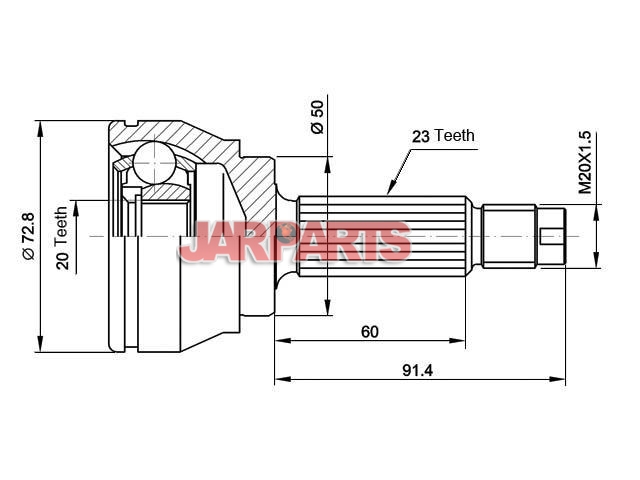 KFR140 CV Joint Kit