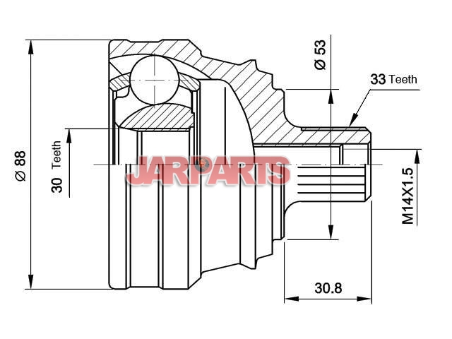 TDL4649R CV Joint Kit