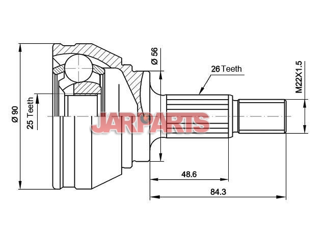 KAD150 CV Joint Kit