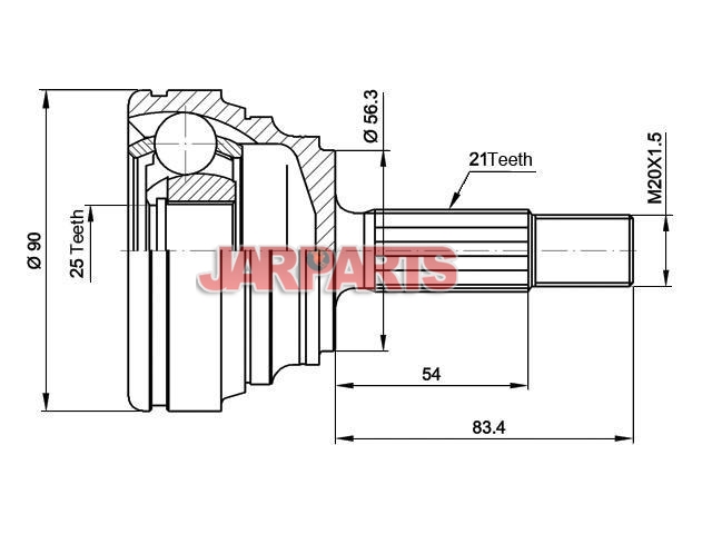 7701351480 CV Joint Kit