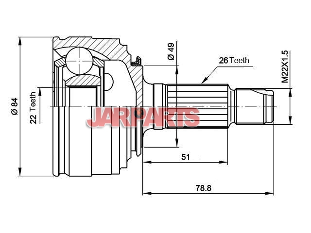 CV22157 CV Joint Kit