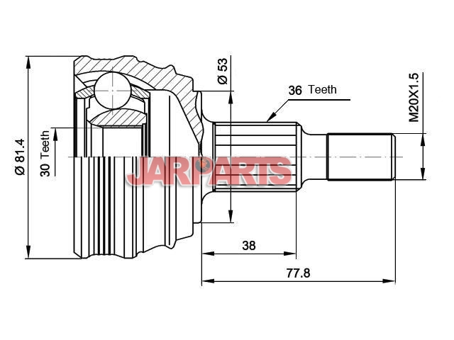 AU1110 CV Joint Kit