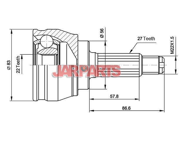 VKJA5557 CV Joint Kit