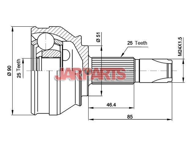151258 CV Joint Kit
