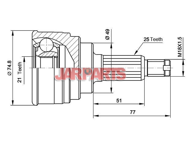 GSZ2710K* CV Joint Kit