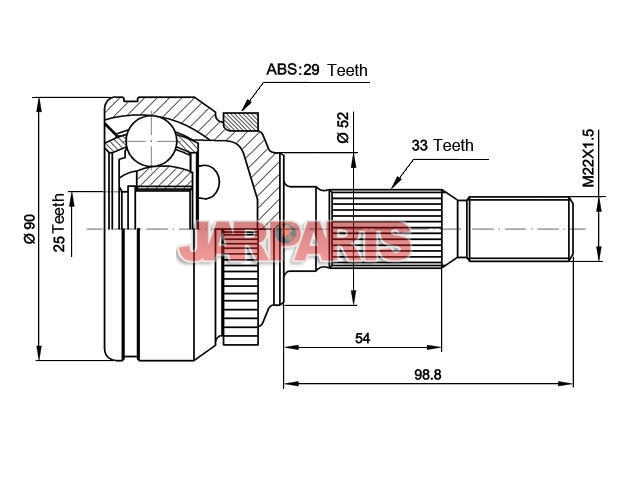 SA1014 CV Joint Kit