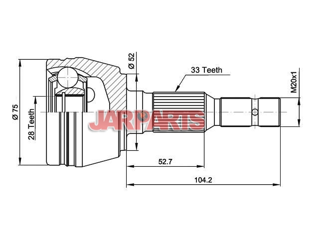 5580 CV Joint Kit