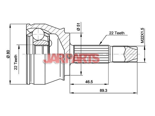 CVJ536110 CV Joint Kit