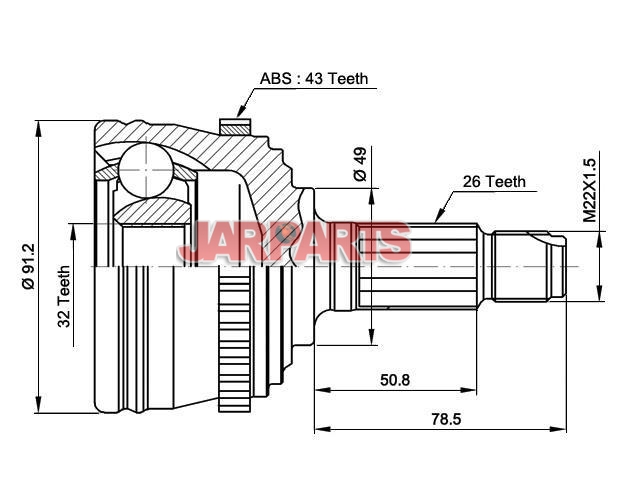 CVJ537010 CV Joint Kit