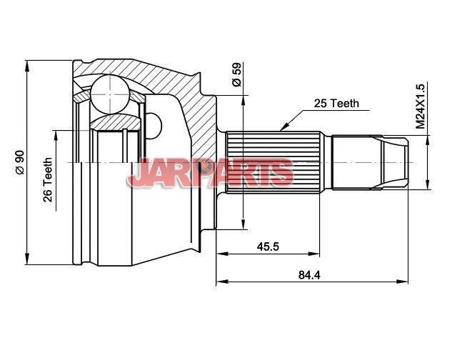 KFT432 CV Joint Kit