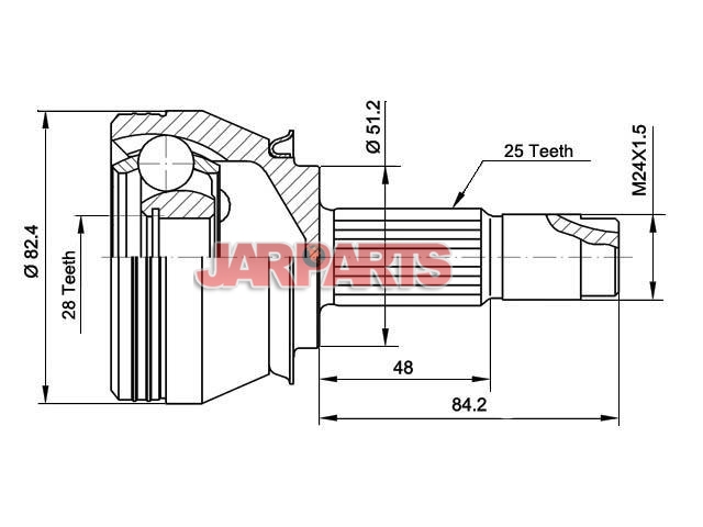 CVJ552410 CV Joint Kit