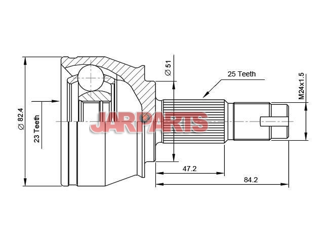 3645K CV Joint Kit