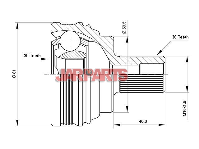 KVW582 CV Joint Kit