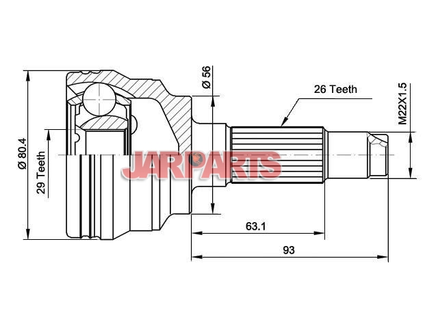 CVJ555410 CV Joint Kit