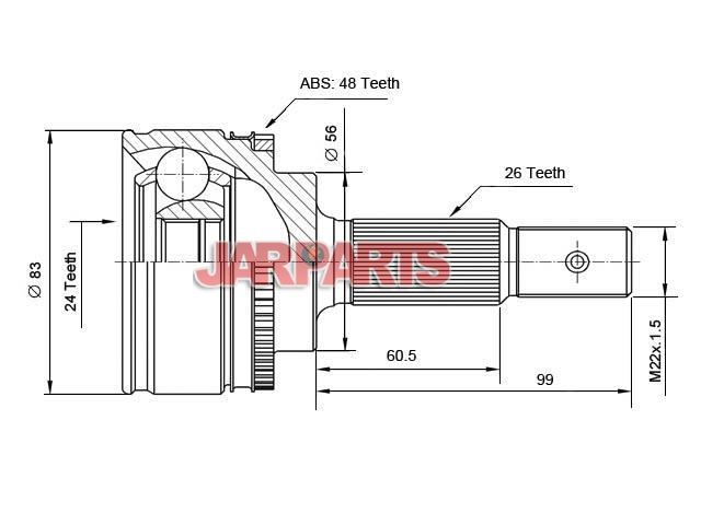 J2822124 CV Joint Kit