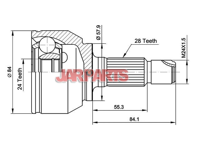 QVJ1196 CV Joint Kit