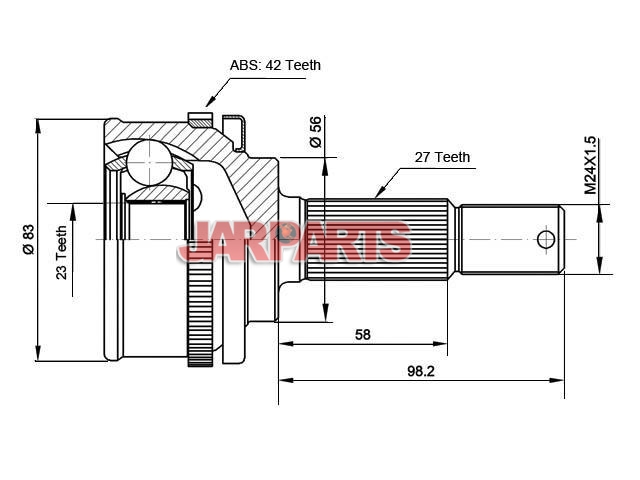 3423K CV Joint Kit