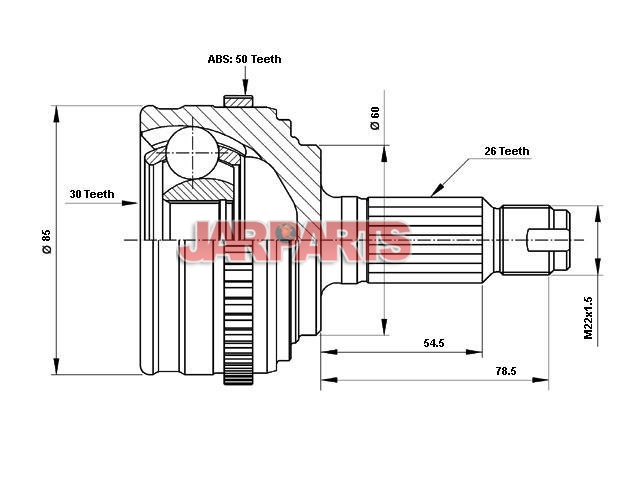 J2824139 CV Joint Kit