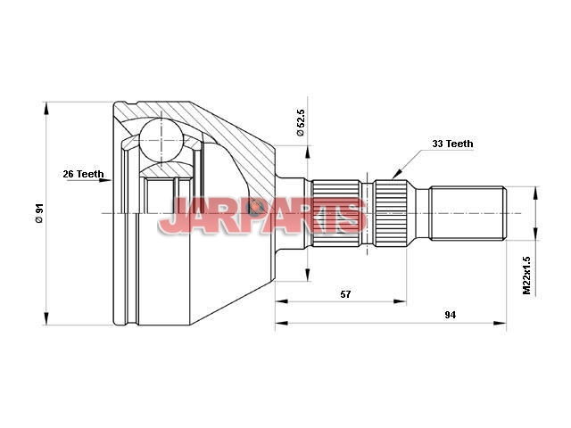 923997 CV Joint Kit