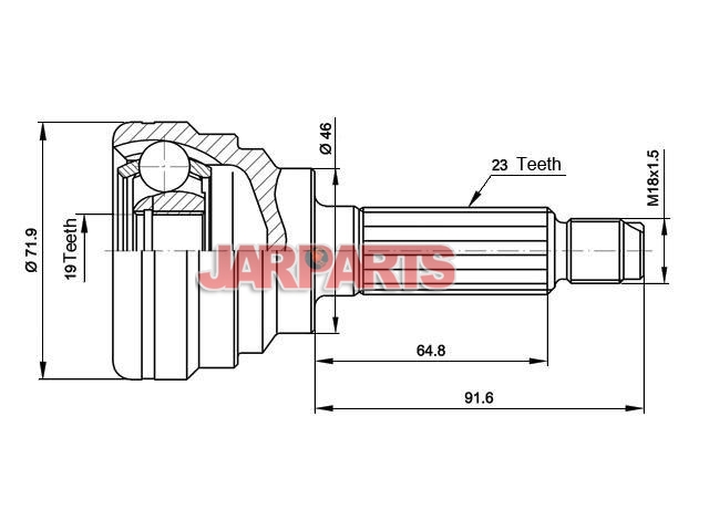 GIW00 CV Joint Kit