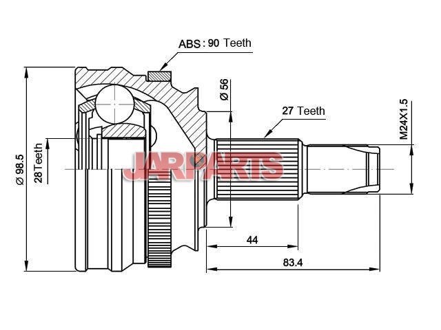 QVJ1078 CV Joint Kit